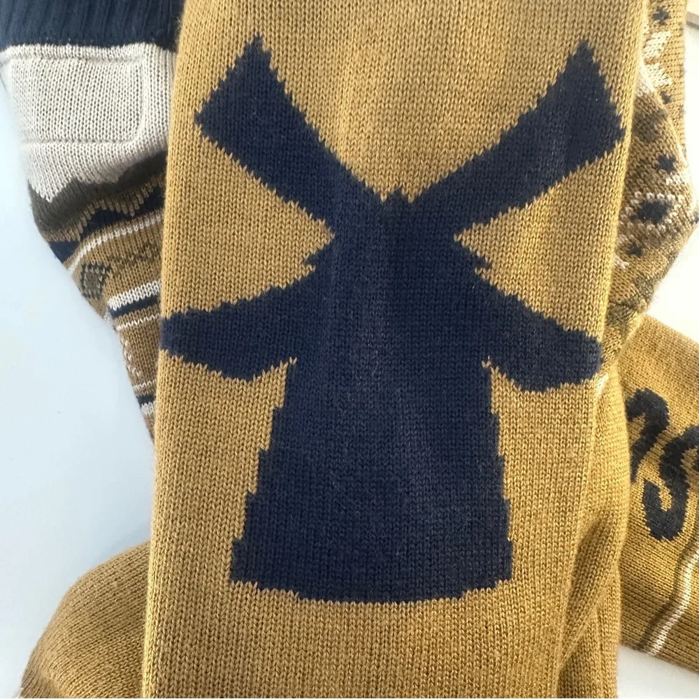 Dutch Bros Men’s Unisex‎ Medium Nordic Fair Aisle Holiday Sweater Limited Ed